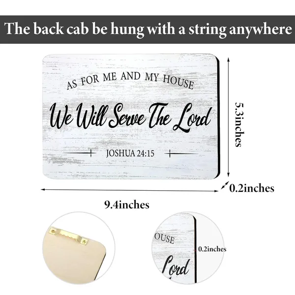 Brown_2_Pieces_As_|_For_Me_And_My_House_We_Will_Serve_The_Lord_Rustic_Wood_Sign_Pray_About_Everything,_Worry_About_Nothing_Bible_Verse_Wall_Decor_Hanging_Sign_Art_Sign_|_For_Bedroom_Living_Room_Office