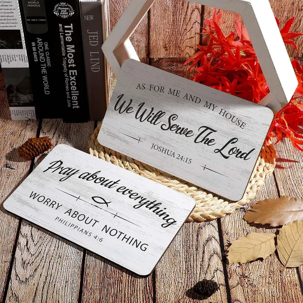Brown_2_Pieces_As_|_For_Me_And_My_House_We_Will_Serve_The_Lord_Rustic_Wood_Sign_Pray_About_Everything,_Worry_About_Nothing_Bible_Verse_Wall_Decor_Hanging_Sign_Art_Sign_|_For_Bedroom_Living_Room_Office