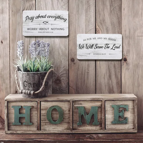 Brown_2_Pieces_As_|_For_Me_And_My_House_We_Will_Serve_The_Lord_Rustic_Wood_Sign_Pray_About_Everything,_Worry_About_Nothing_Bible_Verse_Wall_Decor_Hanging_Sign_Art_Sign_|_For_Bedroom_Living_Room_Office
