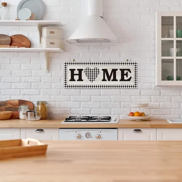 White_Jetec_Home_Wooden_Sign_Rustic_Sweet_Heart_Pattern_Wall_Decor_Buffalo_Plaid_Wooden_Decoration_Sign_Rustic_Wooden_Wall_Art_Sign_Farmhouse_Sign_|_For_Home,_Bedroom,_Living_Room,_Wall,_Wedding_Decor