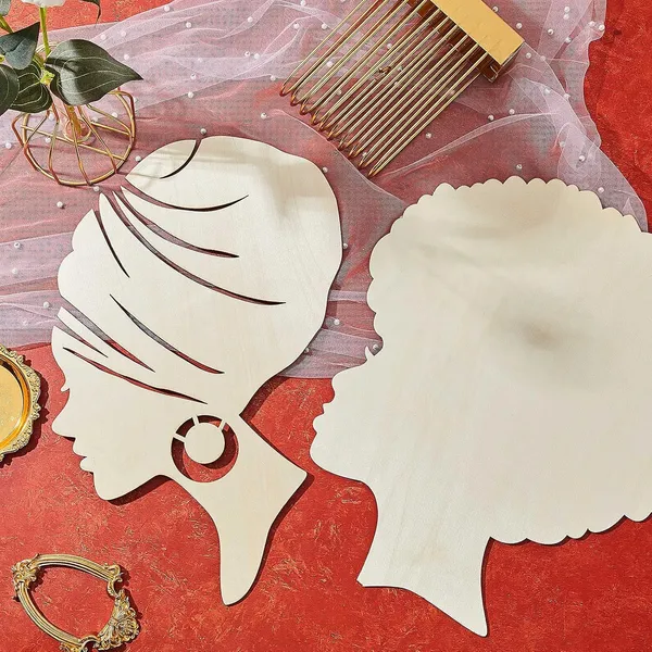 Multicolor_Jetec_2_Pieces_African_Girl_Wooden_Cutouts_Diy_Wooden_Template_Mother_And_Child_Wreath_Diy_Template_Head_Wooden_Silhouette_|_For_Diy_Mother'S_Day_Present_Crafts_Wreath_Door_Sign_Wall