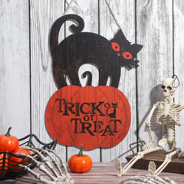 Multicolor_Jetec_Trick_Or_Treat_Halloween_Sign_Rustic_Wood_Door_Decoration_Halloween_Black_Cat_Pumpkin_Decor_Wall_Art_Wooden_Garage_Porch_Hanging_Decorative