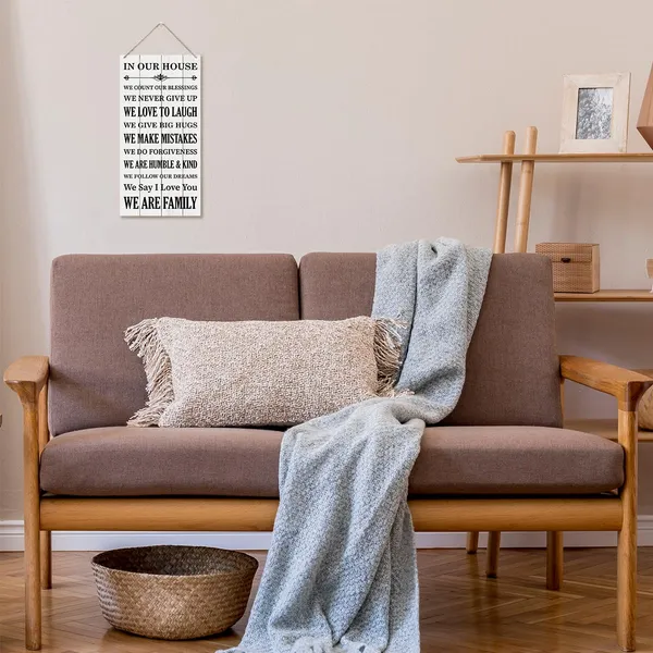 White_In_Our_House_Sign,_We_Are_Family_Sign,_Inspirational_Wood_Sign,_Hanging_Printed_Wooden_Plaque_Decor,_Family_Room_Decor,_Home_Decor_|_For_Front_Door,_Porch_Decor,_Living_Room_Decor,_Housewarming_Decor