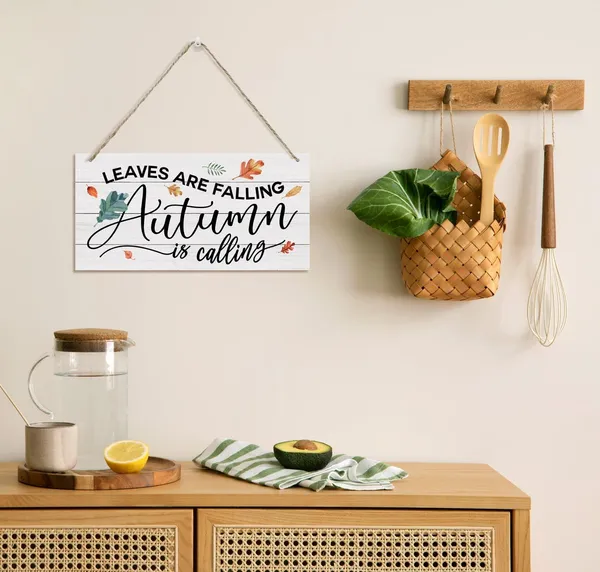 White_Thanksgiving_Decor,_Decorative_Wood_Hanging_Wood_Plaque,_Rustic_Wood_Sign,_Autumn_Hanging_Decoration,_Fall_Season_Home_Decor,_Housewarming_Decor,_Fall_Gift_Ideas,_Leaves_Are_Falling_Autumn_Is_Calling