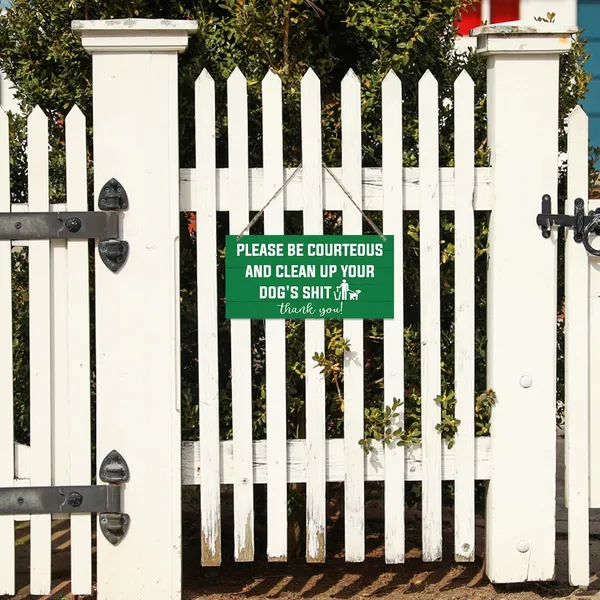 White_Warning_Signs,_Funny_Dog_Lawn_Sign,_Decorative_Wood_Hanging_Wood_Plaque,_No_Dog_Poop_Signs_|_For_Neighborhood_Or_Public_Decor_Outside,_Please_Be_Courteous_And_Clean_Up_Your_Dog'S_Sign