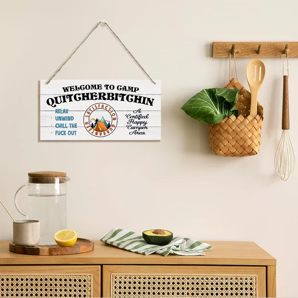 White_Welcome_To_The_Camp_Sign,_Camp_Wood_Sign,_Hanging_Printed_Wooden_Plaque_Decor,_Farmhouse_Hanging_Decor,_Campsite_Decor,_Outdoor_Patio_Decor,_Backyard_Decor,_Home_Decor_|_For_Indoor_Outdoor