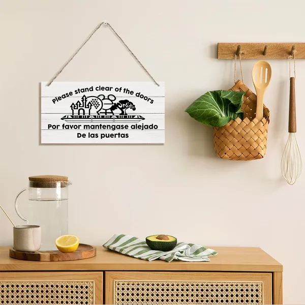 White_Please_Stand_Clear_Of_The_Doors_Sign,_Inspirational_Wood_Sign,_Hanging_Printed_Wooden_Plaque_Decor,_Funny_Door_Hanger,_Humorous_Home_Decor_|_For_Front_Door_Porch,_Rustic_Hanging_Decor_Outdoor