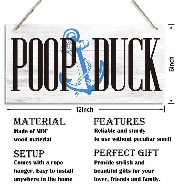 White_Poop_Decor_Signs,_Decorative_Wood_Hanging_Wood_Plaque,_Rustic_Door_Sign,_Hanging_Poop_Deck_Decor_Sign,_Nautical_Home_Decor,_Decoration_|_For_Ocean_Bathroom,_Nursery_Decor,_Beach_House_Hanging_Decor
