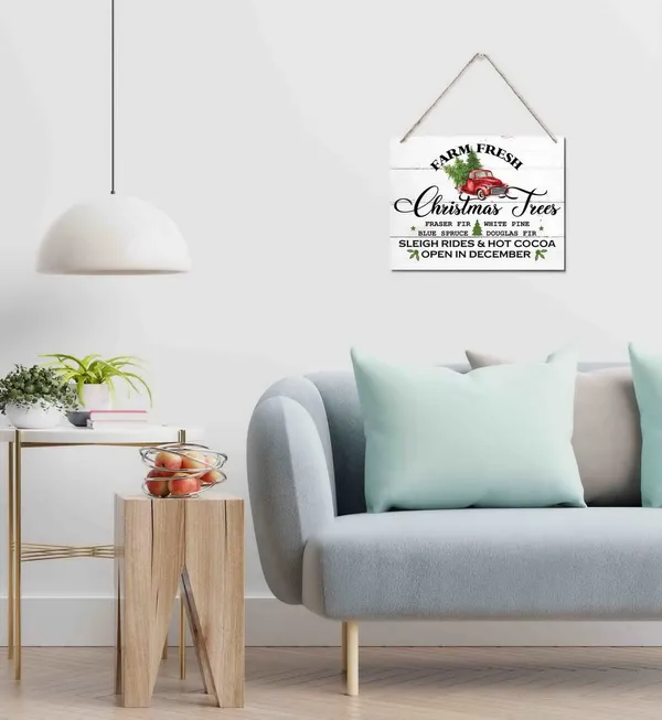 White_Christmas_Wooden_Door_Hanging_Sign,_Farm_Fresh_Christmas_Trees...",_Merry_Christmas_Sign,_Christmas_Tree_Sign,_Farmhouse_Christmas_Tree_Decor,_Christmas_Party_Supplies_Favors_10_X_7.8_In