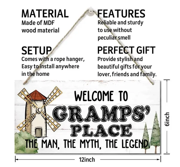 Multicolor_Welcome_To_Gramp'S_Place_The_Man,_The_Myth,_The_Legend_Wood_Decor_Sign_Rustic_Style_Sign,_Hanging_Wood_Sign_Home_Decor,_Printed_Wood_Sign,_Home_Sign,_Gift_|_For_Grandpa_12X6_Inch