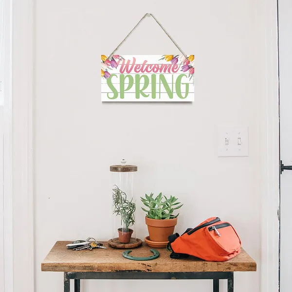White_Spring_Decoration,_Hanging_Wood_Sign_Home_Decorative,_Welcome_Spring_Sign_Decor,_Floral_Truck_Decor,_Spring_Door_Hanger,_Farmhouse_Decor_|_For_Front_Door,_Welcome_Home_Decor,_Spring_Decor_Art