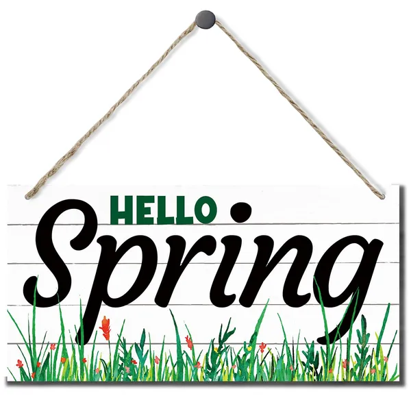 White_Spring_Decoration,_Hello_Spring_Sign,_Hanging_Wood_Sign_Home_Decorative,_Spring_Welcome_Door_Sign,_Spring_Wooden_Signs,_Rustic_Door_Hanger,_Farmhouse_Front_Door_Decor_|_For_Porch,_Garden_Yard_Decor