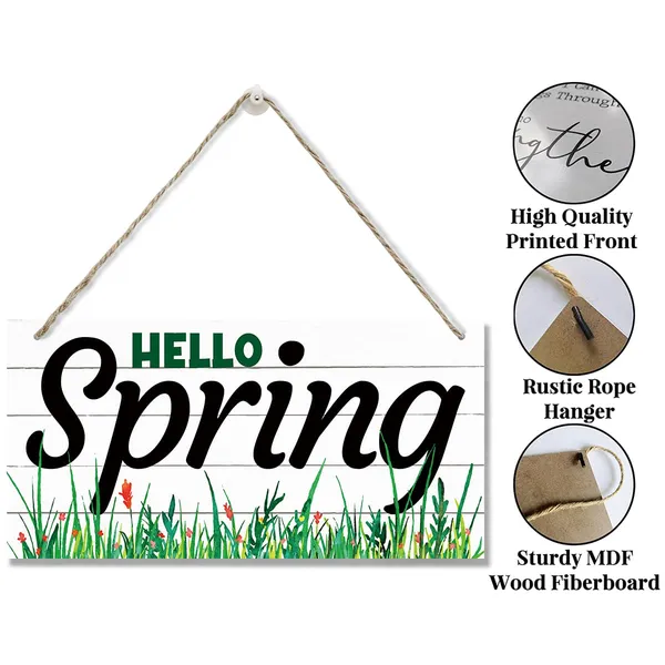 White_Spring_Decoration,_Hello_Spring_Sign,_Hanging_Wood_Sign_Home_Decorative,_Spring_Welcome_Door_Sign,_Spring_Wooden_Signs,_Rustic_Door_Hanger,_Farmhouse_Front_Door_Decor_|_For_Porch,_Garden_Yard_Decor