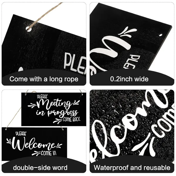 Multicolor_Meeting_In_Progress_Do_Not_Disturb_Door_Sign_Reversible_Double_Sided_Wood_Hanging_Sign_Home_Office_Meeting_Door_Hanger_Hanging_Plaque_Sign_|_For_Office_Therapist_Commercial_Home_Use_(Please_Come_In)