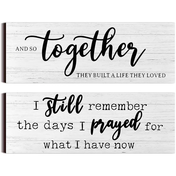 Multicolor_I_Still_Remember_The_Days_I_Prayed_Modern_Farmhouse_Decor_Rustic_Wood_Sign_And_So_Together_They_Built_A_Life_They_Loved_Sign_Rustic_Wood_Family_Sign_Wooden_Plaque_Signs_|_For_Women