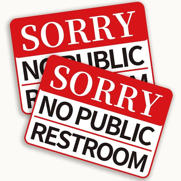 Multicolor_2_Pcs_Sorry_No_Public_Restroom_Signs,_Self_Adhesive_Weatherproof_Uv_Protected_Vinyl_No_Public_Bathroom_Signs_|_For_Business_Window_Door