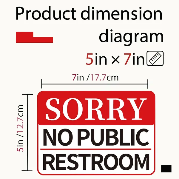 Multicolor_2_Pcs_Sorry_No_Public_Restroom_Signs,_Self_Adhesive_Weatherproof_Uv_Protected_Vinyl_No_Public_Bathroom_Signs_|_For_Business_Window_Door