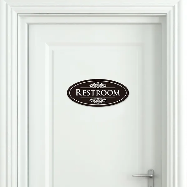 Black_Restroom_Sign_|_For_Business_And_Home,self-Adhesive_Bathroom_Sign_Sticker_|_For_Men_And_Women,waterproof_Vinyl_Restroom_Decor_|_For_Home,office,shop,door(Black),_9.4In,_Restroom(Black_02???