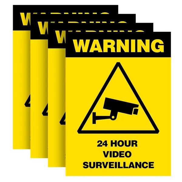 Yellow_24_Hour_Video_Surveillance_Sign