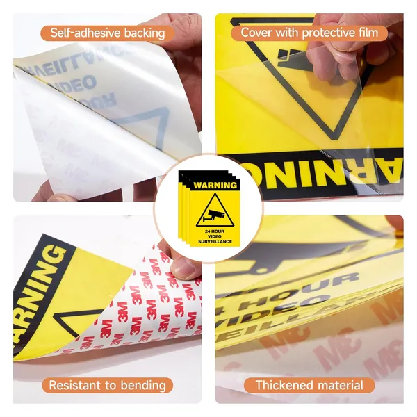 Yellow_24_Hour_Video_Surveillance_Sign