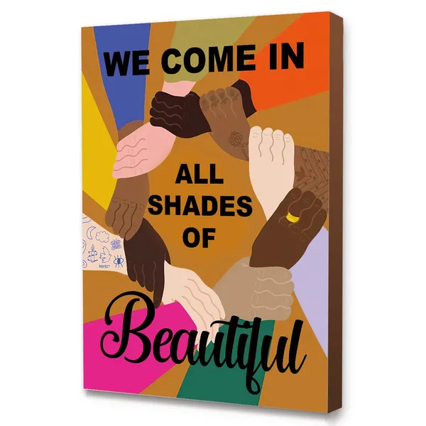 Multicolor_Y04_African_American_Wall_Art_Frame_Canvas,Black_Women_Motivational_Wall_Art_Canvas_Modern_Canvas_Prints_Painting_|_For_Ready_To_Hang_Home_Office_Bedroom_Wall_Decor_-12_X_15_Inches-Beautiful