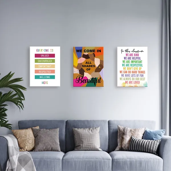 Multicolor_Y04_African_American_Wall_Art_Frame_Canvas,Black_Women_Motivational_Wall_Art_Canvas_Modern_Canvas_Prints_Painting_|_For_Ready_To_Hang_Home_Office_Bedroom_Wall_Decor_-12_X_15_Inches-Beautiful