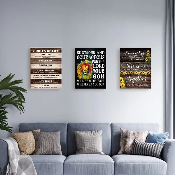 Multicolor_Y073_Be_Strong_And_Gourageous_Wall_Art_Canvas,Religious_Bible_Verse_Prints_Framed_Wall_Art_,Ready_To_Hang_|_For_Nursery/Home/Bedroom_Decor_Motivational_Canvas_Wall_Art_Gifts_|_For_Kids_Teens_Boys_Girls