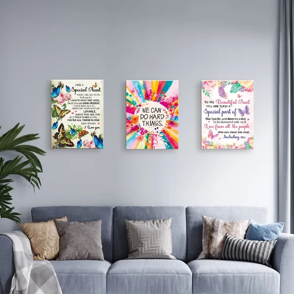 Multicolor_We_Can_Do_Hard_Things_Inspirational_Canvas_Framed_Wall,_Colorful_Flowers_Girls_Affirmation_Motivational_Canvas_Framed_Print_|_For_Teens_Girls_Home_Bedroom_Dorm_Office_Wall_Decor_12"_X_15"