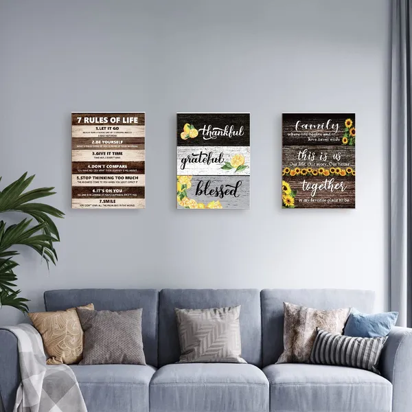 Multicolor_Lemon_Grateful_Thankful_Blessed_Wall_Art_Frame_Canvas,Lemon_Wall_Art_Canvas_Painting_Ready_To_Hang_|_For_Front_Door_Farmhouse_Kitchen_Dining_Living_Room_Wall_Decor-11_X_16_Inches