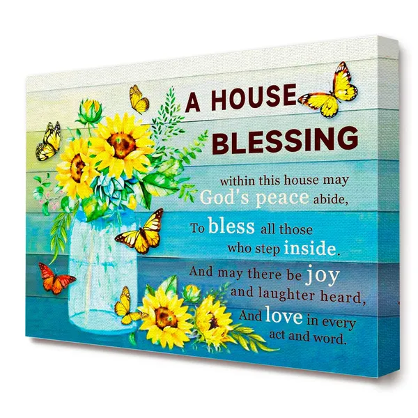 Multicolor_A_House_Blessing_Bible_Wall_Art_Canvas,Verses_Christian_Canvas_Framed_Wall_Art_Ready_To_Hang_|_For_Girls_Women_Christians_Bedroom_Office_Livingroom_Home_Wall_Decor_12''X15''