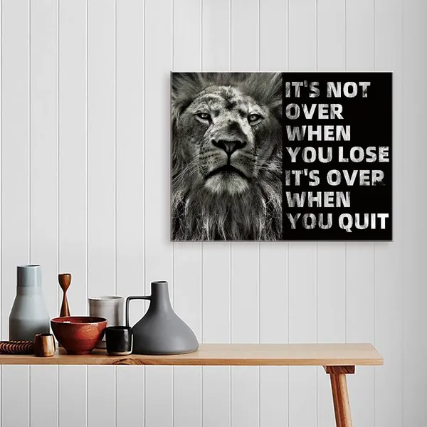 Multicolor_Lion_Office_Wall_Art,Lion_Inspiratioal_Office_Wall_Art_Decor,Motivational_Lion_Artwork_Canvas_Framed_Painting_|_For_Home_Office_Wall_Decor
