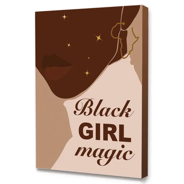 Multicolor_Y03_African_American_Wall_Art_Frame_Canvas,Black_Women_Motivational_Wall_Art_Canvas_Modern_Canvas_Prints_Painting_|_For_Ready_To_Hang_Home_Office_Bedroom_Wall_Decor_-12_X_15_Inches-Magic