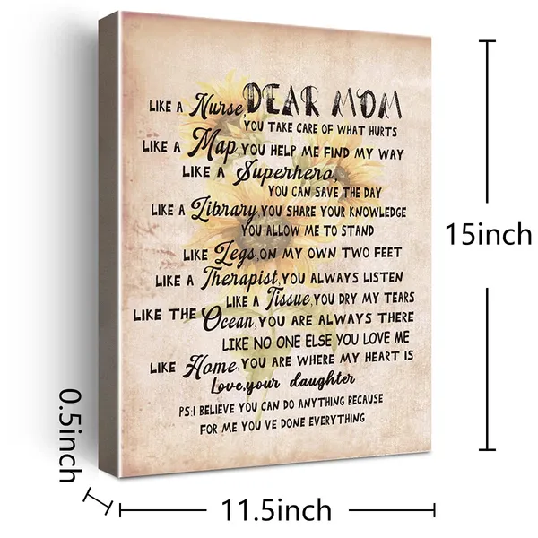 Multicolor_Wailozco_Gifs_|_For_Mom_-Hangable_Canvas_Poem_Prints_Framed_Poster_Wall_Art_|_For_Mom_From_Daughter-Meaningful_Mom_Gifts,Mom_Home_Bedroom_Living_Room_Wall_Decor-_Dear_Mom_Retro