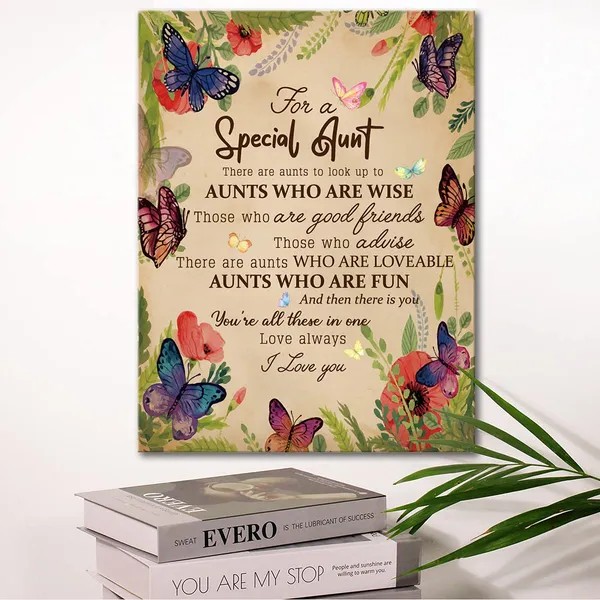 Multicolor_Wailozco_Gifts_|_For_Aunt-Hangable_Canvas_Poem_Prints_Framed_Poster_Wall_Art_|_For_Aunt_From_Niece-Meaningful_Aunt_Gifts,Aunt_Home_Bedroom_Living_Room_Wall_Decor-_Special_Aunt