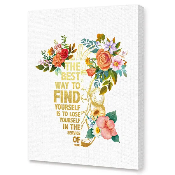 Multicolor_The_Best_Way_To_Find_Inspirational_Wall_Art_Canvas,Medical_Science_Moticational_Canvas_Framed_Wall_Art_Ready_To_Hang_|_For_Nurseing_Student_Clinic_Hospital_Office_Wall_Art_Decor_12''X15''