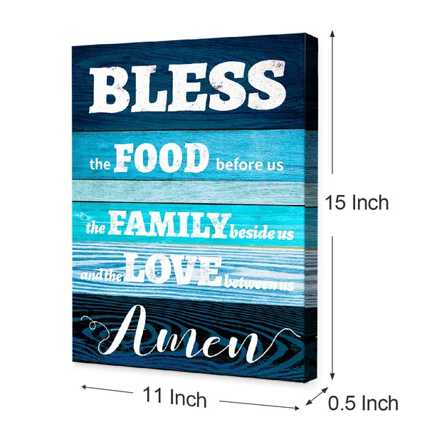 Multicolor_Christian_Quote_God_Bless_The_Food_Be|_Fore_Us_Retro_Wood_Grain_Canvas_Wall_Art_Prints_Decoration_|_For_Kitchen_Living_Room_Christian_Family_Religious_Home,Housewarming_Gifts,Christian_Gifts,11X14_Inch