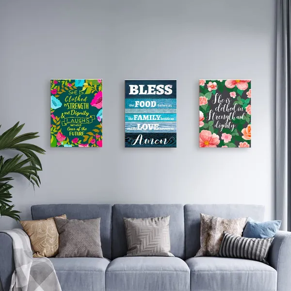 Multicolor_Christian_Quote_God_Bless_The_Food_Be|_Fore_Us_Retro_Wood_Grain_Canvas_Wall_Art_Prints_Decoration_|_For_Kitchen_Living_Room_Christian_Family_Religious_Home,Housewarming_Gifts,Christian_Gifts,11X14_Inch