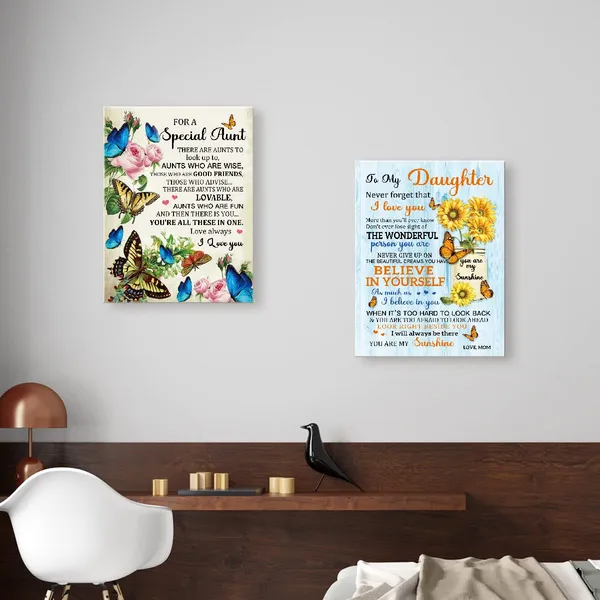 Multicolor_Canvas_Wall_Art_Gifts_|_For_Daughter,Believe_In_Yourself_Birthday_Graduated_Meaningful_Gifts_|_For_Daughter_From_Mom,Canvas_Framed_Wall_Art_Hangable_Home_Decor_|_For_Daughter