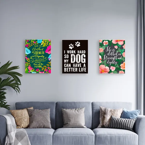 Black_Decor_Funny_Quote_I_Work_Hard_So_My_Dog_Can_Have_A_Better_Life_Canvas_Wall_Art_Prints_Decoration_|_For_Home_Bedroom_Girl_Room_Office,Dog_Lovers_Girls_Women_Gifts,11X14_Inch
