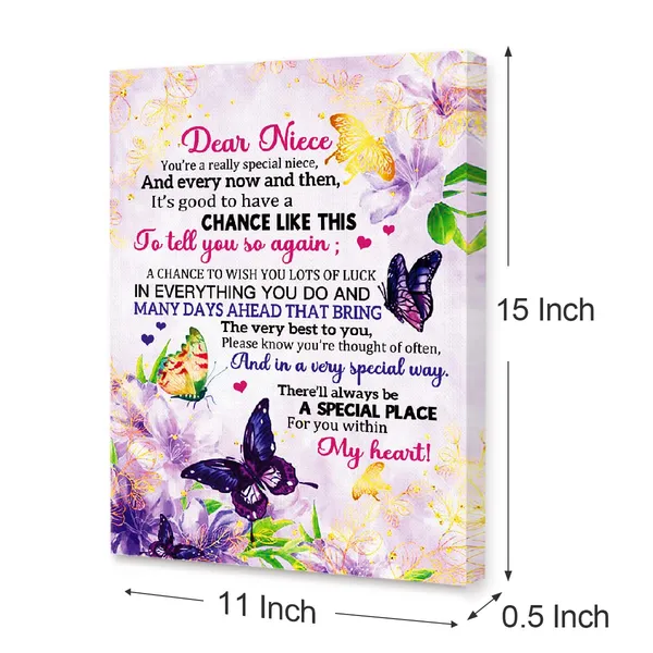 Multicolor_Canvas_Wall_Art_Gifts_|_For_Niece,You'Re_A_Really_Speical_Niece_Birthday_Graduated_Meaningful_Gifts_|_For_Niece_From_Aunt,Canvas_Framed_Wall_Art_Hangable_Home_Decor_|_For_Niece