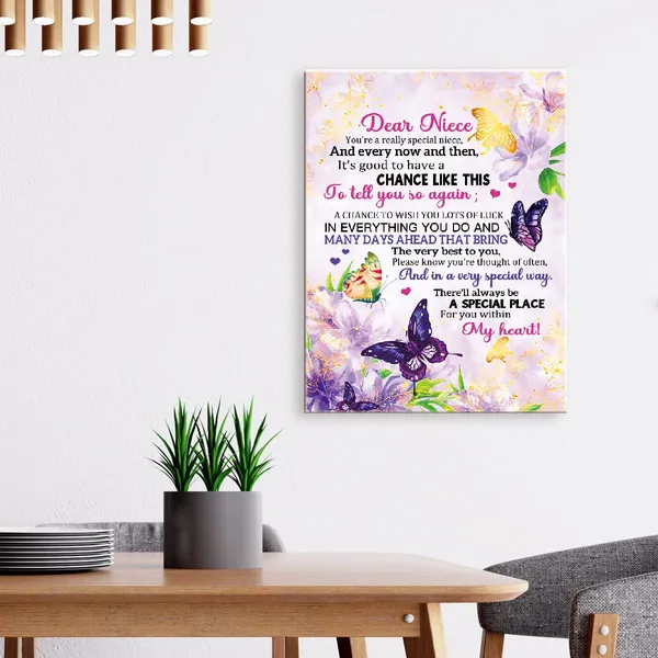 Multicolor_Canvas_Wall_Art_Gifts_|_For_Niece,You'Re_A_Really_Speical_Niece_Birthday_Graduated_Meaningful_Gifts_|_For_Niece_From_Aunt,Canvas_Framed_Wall_Art_Hangable_Home_Decor_|_For_Niece