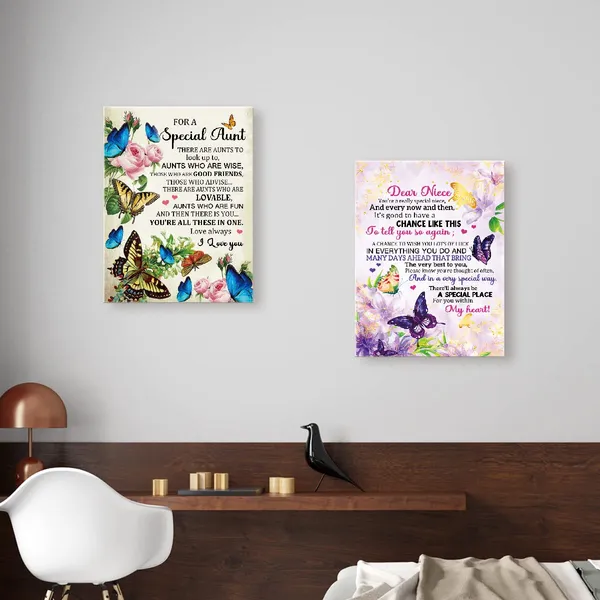 Multicolor_Canvas_Wall_Art_Gifts_|_For_Niece,You'Re_A_Really_Speical_Niece_Birthday_Graduated_Meaningful_Gifts_|_For_Niece_From_Aunt,Canvas_Framed_Wall_Art_Hangable_Home_Decor_|_For_Niece