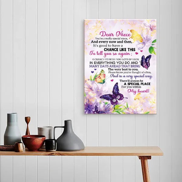 Multicolor_Canvas_Wall_Art_Gifts_|_For_Niece,You'Re_A_Really_Speical_Niece_Birthday_Graduated_Meaningful_Gifts_|_For_Niece_From_Aunt,Canvas_Framed_Wall_Art_Hangable_Home_Decor_|_For_Niece