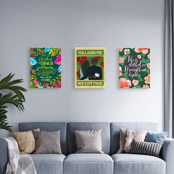 Multicolor_You_And_Me_We_Got_This_Black_Couple_Bride_And_Groom_Wedding_Day_Canvas_Wall_Art_Prints_Decoration_|_For_Home_Bedroom_Wedding_Room,Wedding_Anniversary_Gifts_|_For_Bride_Groom_Husband_Wife_Couple,11X14_Inch