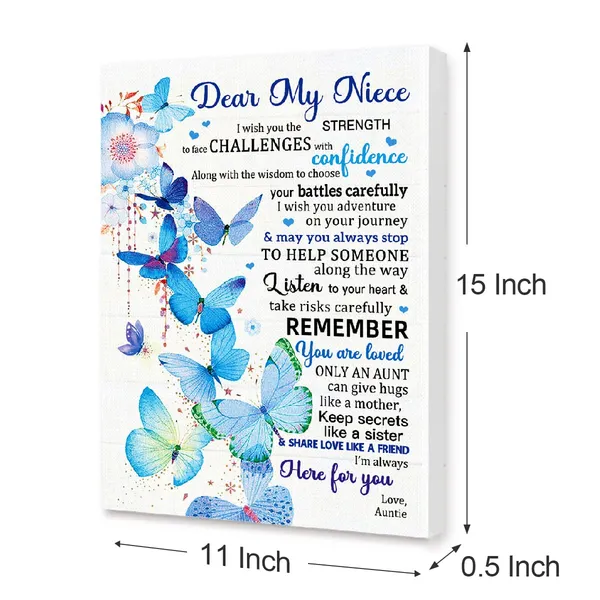 Multicolor_Canvas_Wall_Art_Gifts_|_For_Niece,Remember_You_Are_Loved_Birthday_Graduated_Meaningful_Gifts_|_For_Niece_From_Aunt,Canvas_Framed_Wall_Art_Hangable_Home_Decor_|_For_Niece