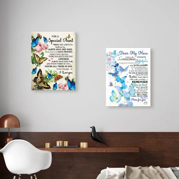Multicolor_Canvas_Wall_Art_Gifts_|_For_Niece,Remember_You_Are_Loved_Birthday_Graduated_Meaningful_Gifts_|_For_Niece_From_Aunt,Canvas_Framed_Wall_Art_Hangable_Home_Decor_|_For_Niece
