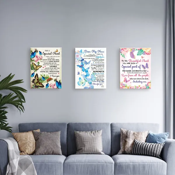 Multicolor_Canvas_Wall_Art_Gifts_|_For_Niece,Remember_You_Are_Loved_Birthday_Graduated_Meaningful_Gifts_|_For_Niece_From_Aunt,Canvas_Framed_Wall_Art_Hangable_Home_Decor_|_For_Niece