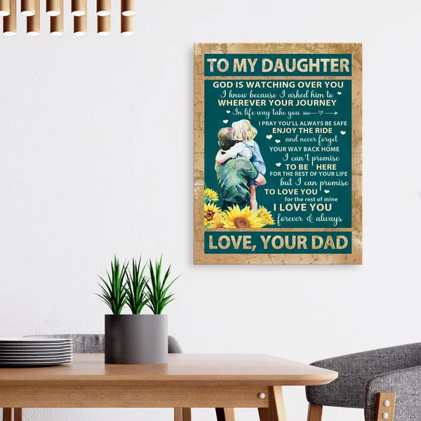 Multicolor_Daughter_Gifts_From_Dad,Birthday_Gifts_|_For_Daughter,Gifts_|_For_Daughter_From_Dad,Father_To_Daughter_Gifts-I_Pray_You'Ll_Always_Be_Safe_Canvas_Wall_Art_Decor_Y453