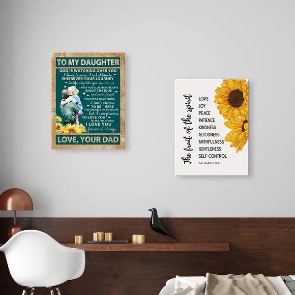 Multicolor_Daughter_Gifts_From_Dad,Birthday_Gifts_|_For_Daughter,Gifts_|_For_Daughter_From_Dad,Father_To_Daughter_Gifts-I_Pray_You'Ll_Always_Be_Safe_Canvas_Wall_Art_Decor_Y453
