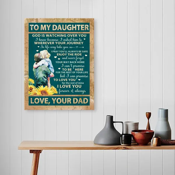 Multicolor_Daughter_Gifts_From_Dad,Birthday_Gifts_|_For_Daughter,Gifts_|_For_Daughter_From_Dad,Father_To_Daughter_Gifts-I_Pray_You'Ll_Always_Be_Safe_Canvas_Wall_Art_Decor_Y453